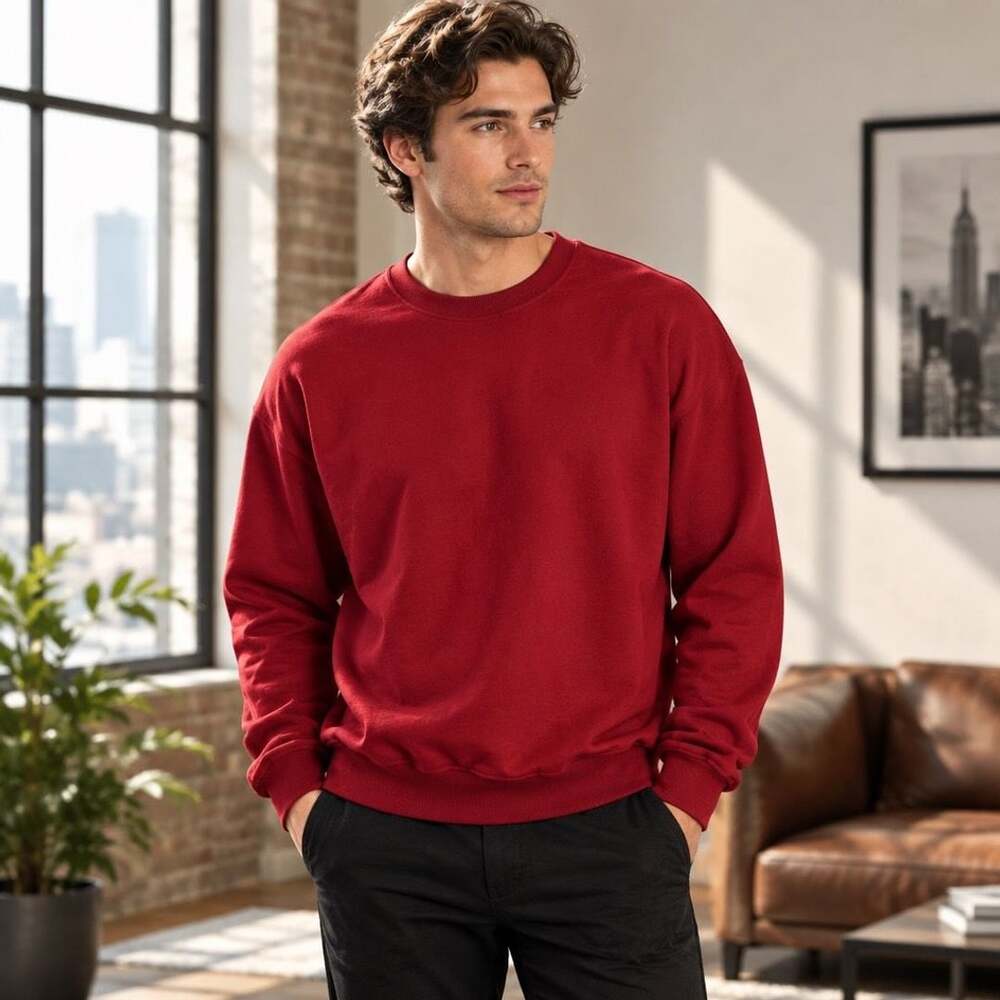Lyle & Scott Pullover Sweatshirt Size XXL Red Polyester